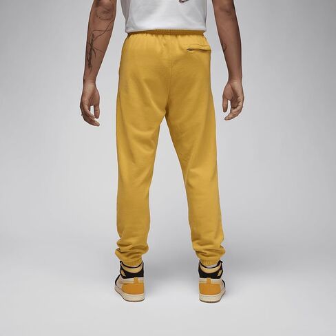 NIKE Jordan Flight Fleece Men's Sweatpants (Yellow Ochre, FB7298-752) Size Large in Saudi Arabia