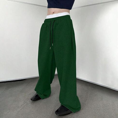 Baggy Sweatpants for Men Cozy Fleece Casual Pants 2025 Fall Winter Wide Leg Open Bottom Athletic Pants with Pockets in Saudi Arabia