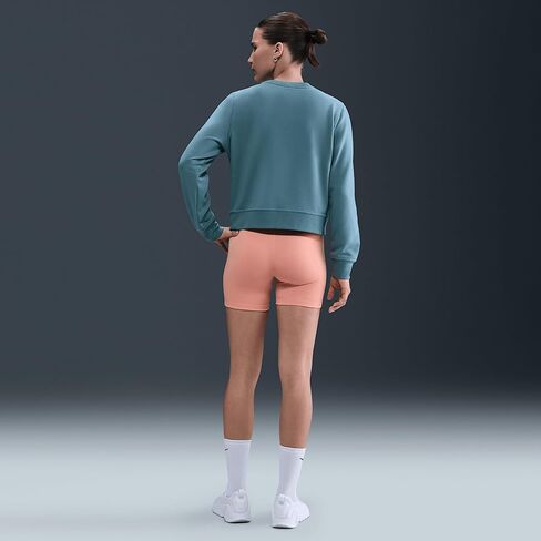 سويت شيرت فرينش تيري برقبة دائرية للنساء من نايكي Dri-FIT One (FB5125-006، أزرق سموكي/أسود) in Saudi Arabia