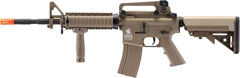 بندقية لانسر التكتيكية Gen 2 RIS Classic M4A1 AEG Airsoft مع بطارية نيمه 9.6 فولت وشاحن (1000 طلقة 0.20 جرام BBS متضمنة) in Kuwait