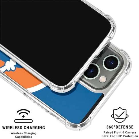 Skinit Clear Phone Case Compatible with iPhone 15 Pro - Officially Licensed NFL Denver Broncos Retro Logo Design in Saudi Arabia