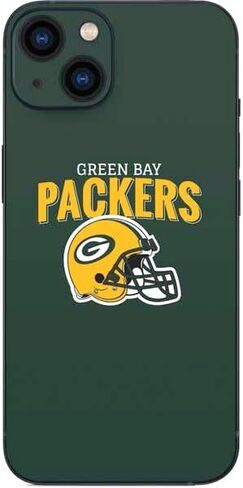 Skinit Decal Phone Skin Compatible with iPhone 15 Plus - Officially Licensed NFL Green Bay Packers Helmet Design in Saudi Arabia