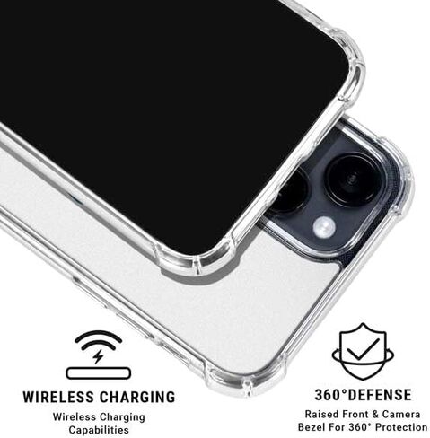 Skinit Clear Phone Case Compatible with iPhone 14 Plus - Officially Licensed NFL Buffalo Bills Breakaway Design in Saudi Arabia
