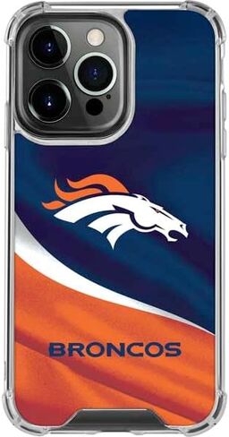 حافظة هاتف Skinit الشفافة متوافقة مع iPhone 15 Pro Max - تصميم مرخص رسميًا من NFL Denver Broncos in Saudi Arabia