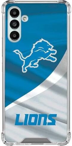 حافظة هاتف Skinit الشفافة متوافقة مع هاتف Galaxy A13 5G - تصميم مرخص رسميًا من NFL Detroit Lions in Saudi Arabia