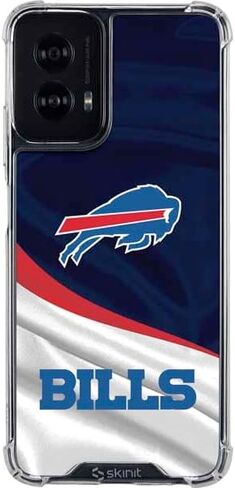 حافظة هاتف Skinit الشفافة متوافقة مع Moto G Power 5G (2024) - تصميم NFL Buffalo Bills المرخص رسميًا in Saudi Arabia