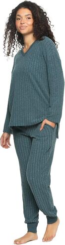 Felina - Serena V-Neck Top & Jogger Lounge Set | 2-Piece Ultra-Soft Knit Top & Pants Loungewear in Saudi Arabia