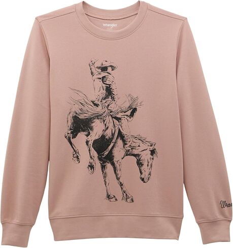 سويت شيرت نسائي من Wrangler Dusty Retro Bucking Horse in Saudi Arabia