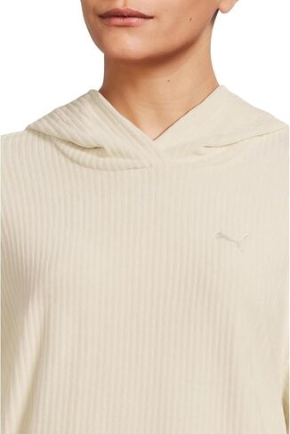 PUMA womens Essentials Elevated Comfort Velour Ribbed Hoodie in Saudi Arabia