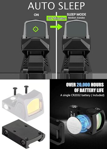 GOTICAL CNC-Machined Fiber Optic Set Front & Rear Handgun Sights for Glock Pistols Standard Models in Kuwait