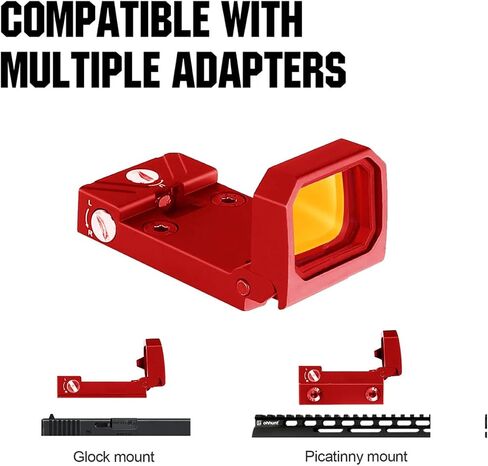 GOTICAL CNC-Machined Fiber Optic Set Front & Rear Handgun Sights for Glock Pistols Standard Models in Kuwait