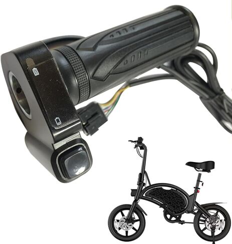 صمام خانق Jetson Bolt Pro 36 فولت مع مفتاح المصباح الأمامي (وليس مفتاح الطاقة) متوافق مع دراجة أطلس الكهربائية ذات الإطارات الدهنية وDYU C3 C4 Ebike Jetson JX10 in Kuwait