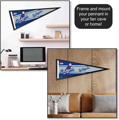 WinCraft Dodgers Retro Vintage Throwback Full Size Pennant Flag in Saudi Arabia