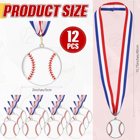 12 Pcs Soccer Volleyball Baseball Softball Ball Shape Medals for Adult,2 Inch Metal Award Medals for Games Sport Party Favors Competitions Celebration Gift in Saudi Arabia