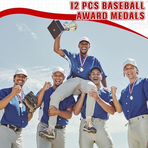 12 Pcs Soccer Volleyball Baseball Softball Ball Shape Medals for Adult,2 Inch Metal Award Medals for Games Sport Party Favors Competitions Celebration Gift in Saudi Arabia