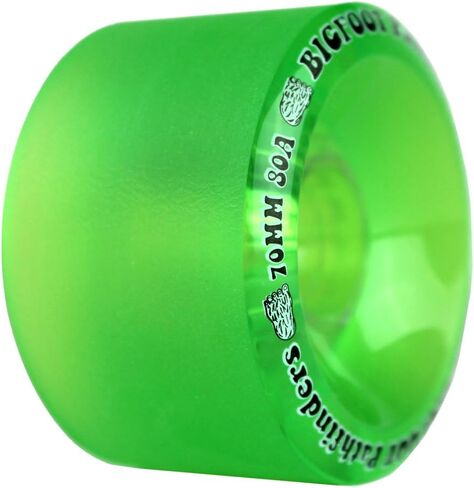 Longboard Skateboard Trucks Combo Set 70mm Bigfoot Pathfinder Wheels with Polished or Black Trucks, Bearings, and Hardware Package (70mm Green Wheels, 6.0 (8.63") Black Trucks) in Saudi Arabia