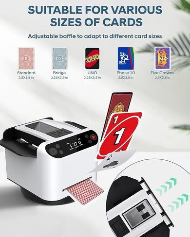Automatic Card Shuffler and Dealer 2-in-1 for 12 Players in Saudi Arabia
