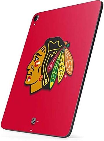 ملصق Skinit للكمبيوتر اللوحي متوافق مع iPad Pro 13in M4 (2024) - تصميم خلفية صلبة مرخص رسميًا من NHL Chicago Blackhawks in Saudi Arabia