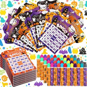 Eersida 192 Pack Christmas Bingo Game Cards and 0.4 oz Dot Daubers Set Includes 144 Bingo Cards and 48 Dot Markers Game Supplies Set for Christmas Supplies Family Casino Play Night Party Favor Gifts in Kuwait