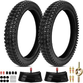 16x2.4 64-305 Front Tire and Inner Tube Set Replacement for Razor MX650 MX500 SX500 Mcgrath Dirt Rocket Bike, 16 inch Bike Tire for Kids Bicycles Heavy Duty EcoSmart Metro E-Scooter in Kuwait