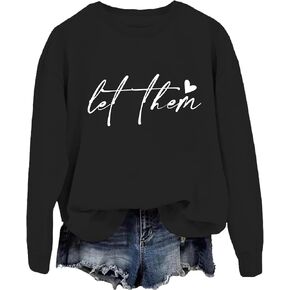 Let Them Sweatshirt for Women Men Funny Let Them Hoodie Vintage Mental Health Sweatshirt in Saudi Arabia