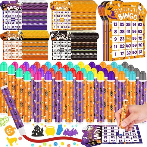 Eersida 192 حزمة من بطاقات ألعاب بنغو لعيد الميلاد ومجموعة دوبر منقطة بوزن 0.4 أونصة تتضمن 144 بطاقة بنغو و48 مجموعة مستلزمات ألعاب لأقلام التحديد لمستلزمات أعياد الميلاد وكازينو العائلة وهدايا الحفلات الليلية in Kuwait