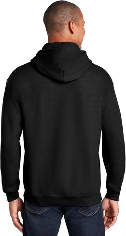 Hooded Pullover Sweat Shirt Heavy Blend 50/50 7.75 oz. by Gildan (Style# 18500) (X-Large, Black) in Saudi Arabia