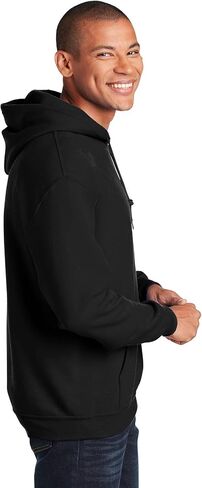 Hooded Pullover Sweat Shirt Heavy Blend 50/50 7.75 oz. by Gildan (Style# 18500) (X-Large, Black) in Saudi Arabia
