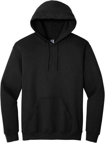 Hooded Pullover Sweat Shirt Heavy Blend 50/50 7.75 oz. by Gildan (Style# 18500) (X-Large, Black) in Saudi Arabia