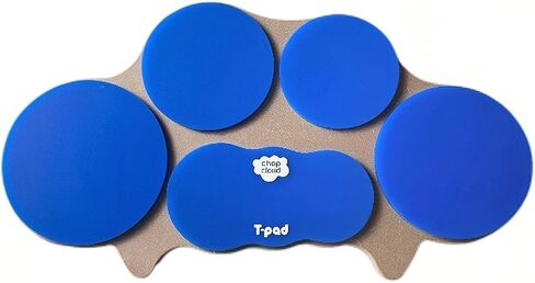 Compact Marching Tenor Drum Practice Pad - Multi-target Drumming Practice Pad for Pattern and Phrasing Development - Marching Tenor Layout - 5 Silent Pads with Perfect Rebound - 1:4 Scale in Saudi Arabia