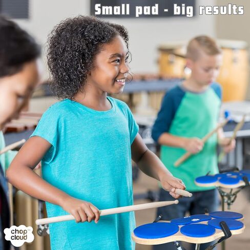 Compact Marching Tenor Drum Practice Pad - Multi-target Drumming Practice Pad for Pattern and Phrasing Development - Marching Tenor Layout - 5 Silent Pads with Perfect Rebound - 1:4 Scale in Saudi Arabia
