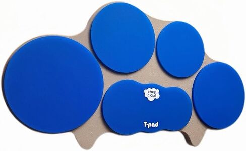 Compact Marching Tenor Drum Practice Pad - Multi-target Drumming Practice Pad for Pattern and Phrasing Development - Marching Tenor Layout - 5 Silent Pads with Perfect Rebound - 1:4 Scale in Saudi Arabia