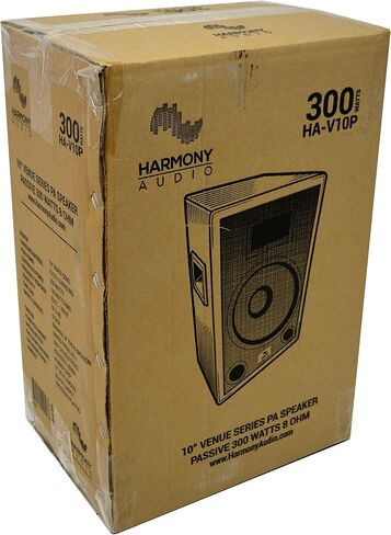 Harmony Audio HA-V10P Pro DJ Venue Series 10" Passive 300W PA Speaker 2-Way Cabinet in Saudi Arabia