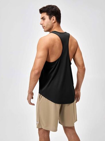 Men's Sleeveless Workout Shirts Quick Dry Running Athletic Compression Training Tank Top 41115YD in Saudi Arabia