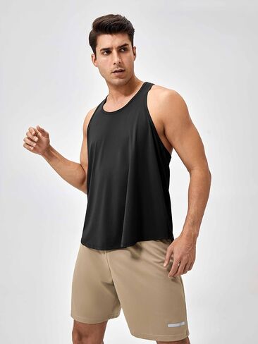 Men's Sleeveless Workout Shirts Quick Dry Running Athletic Compression Training Tank Top 41115YD in Saudi Arabia