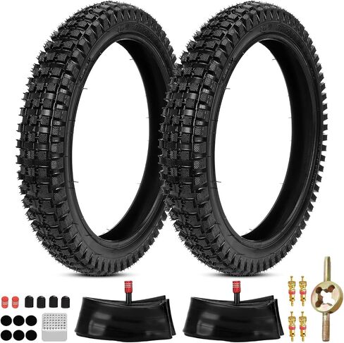 16x2.4 64-305 Front Tire and Inner Tube Set Replacement for Razor MX650 MX500 SX500 Mcgrath Dirt Rocket Bike, 16 inch Bike Tire for Kids Bicycles Heavy Duty EcoSmart Metro E-Scooter in Saudi Arabia