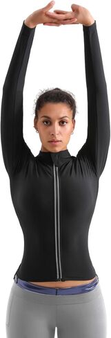 Sauna Suit for Women Sweat Jacket Sweat Slimming Body Shper suits Long Sleeve Zipper Shirt Workout Tops in Saudi Arabia