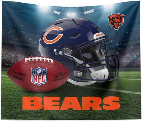 NORTHWEST The Company NFL Chicago Bears Printed Wall Hanging, 34" x 40", Gametime, Team Colors in Saudi Arabia