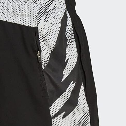 أديداس رجالي Own The Run Short Tiger Camo أسود/أبيض كبير in Saudi Arabia