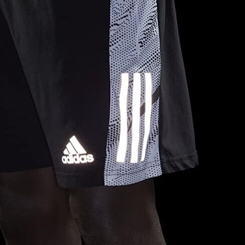 أديداس رجالي Own The Run Short Tiger Camo أسود/أبيض كبير in Saudi Arabia
