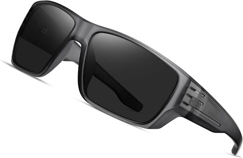 Sports Polarized Wrap Sunglasses For Men - Fishing Glasses UV Protection Rectangle in Saudi Arabia