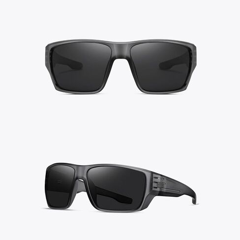 Sports Polarized Wrap Sunglasses For Men - Fishing Glasses UV Protection Rectangle in Saudi Arabia