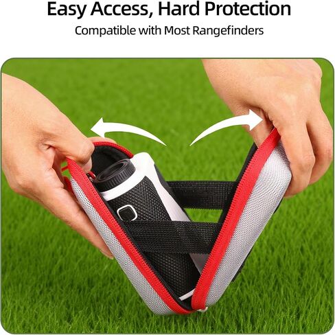 Golf Range Finder Case - Universal Protective Rangefinder Hard Case Compatible with Bushnell, Callaway, Garmin & More Rangefinders, Shockproof Anti-Scratch Rangefinder Pouch (Silver) in Saudi Arabia