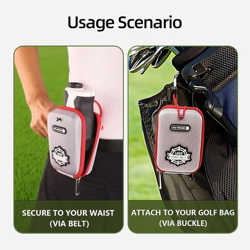 Golf Range Finder Case - Universal Protective Rangefinder Hard Case Compatible with Bushnell, Callaway, Garmin & More Rangefinders, Shockproof Anti-Scratch Rangefinder Pouch (Silver) in Saudi Arabia