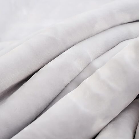 Heavy White Tiger Queen Size Blanket - Warm Plush Thick Korean Mink Fleece Raschel No-Lints, Cozy Valentine's San Marcos Winter, Microfiber Fluffy Mexican for Adults in Kuwait