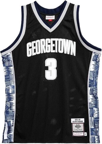 Allen Iverson Georgetown Hoyas 1995-96 College Vault Swingman Black Alternate Jersey in Saudi Arabia