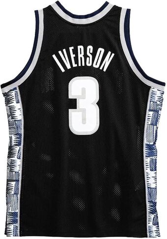 Allen Iverson Georgetown Hoyas 1995-96 College Vault Swingman Black Alternate Jersey in Saudi Arabia