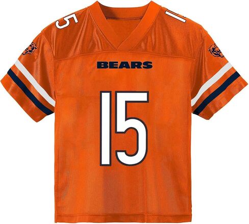 Rome Odunze Chicago Bears Orange #15 NFL Kids Youth 4-20 اسم ورقم لاعب بديل جيرسي in Saudi Arabia