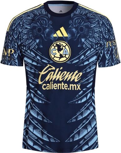 قميص كرة القدم للرجال من adidas Club América Away مقاس 25/26 (الولايات المتحدة، ألفا، كبير، عادي، عادي، أزرق) in Saudi Arabia