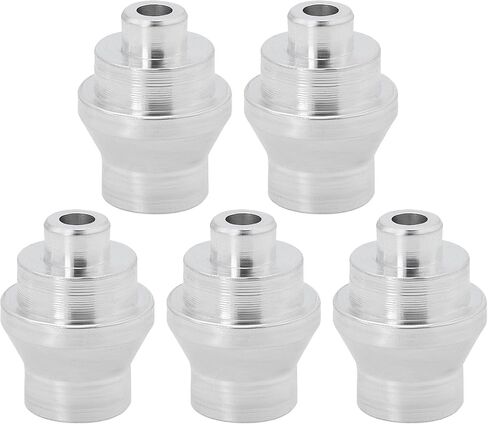 5pcs Bike Cable Stop Ends Aluminum Alloy Brake Ferrules 7mm Inner Diameter Brake Lever Ferrals for Foldable Bike Racing Bike Silver in Saudi Arabia